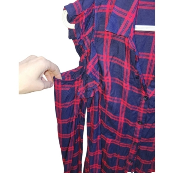 COPY - NWOT DizzyLizzy plaid blouse - Picture 3 of 3